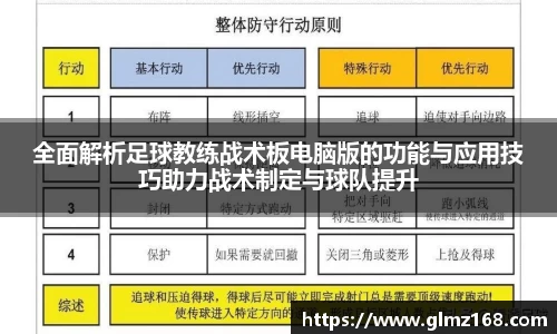 全面解析足球教练战术板电脑版的功能与应用技巧助力战术制定与球队提升